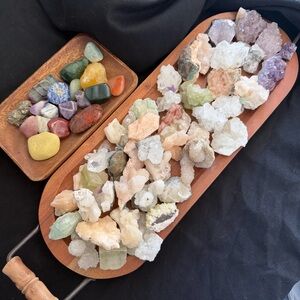 Natural Mixed Crystal Cluster Display in Multicolor